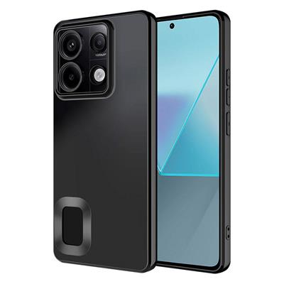 Xiaomi Redmi Note 13 4G Uyumlu Kılıf Kamera Korumalı Logo Gösteren Zore Omega Kapak