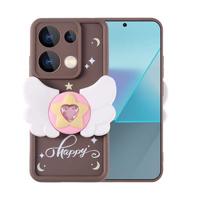 Xiaomi Redmi Note 13 Pro 4G Uyumlu Kılıf Kamera Korumalı Figür Tasarımlı Zore Kapya Kapak