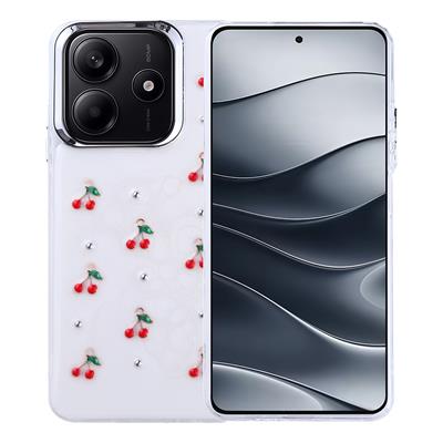 Xiaomi Redmi Note 14 4G Uyumlu Kılıf Airbag Tasarımlı Simli Şeffaf Zore Kutup Kapak