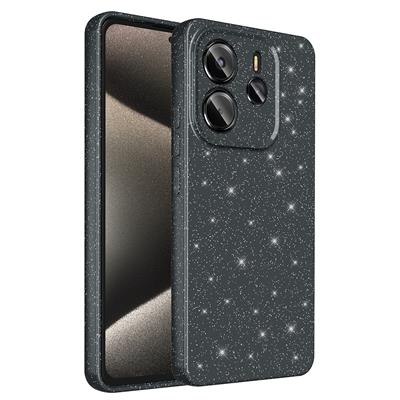 Xiaomi Redmi Note 14 5G Uyumlu Kılıf Kamera Korumalı Simli Lüks Zore Koton Kapak