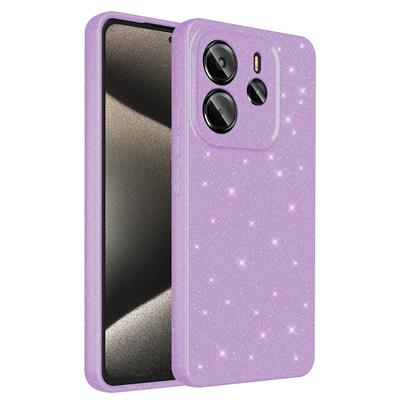 Xiaomi Redmi Note 14 5G Uyumlu Kılıf Kamera Korumalı Simli Lüks Zore Koton Kapak