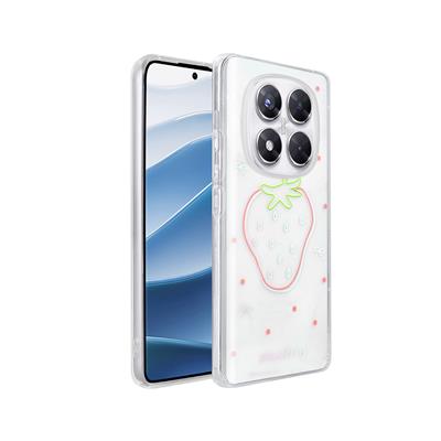 Xiaomi Redmi Note 14 Pro 4G Uyumlu Kılıf Şeffaf Figürlü Zore Folk Sert Kapak