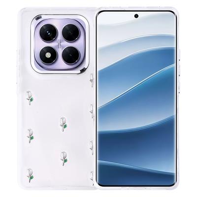 Xiaomi Redmi Note 14 Pro Plus Uyumlu Kılıf Airbag Tasarımlı Simli Şeffaf Zore Kutup Kapak