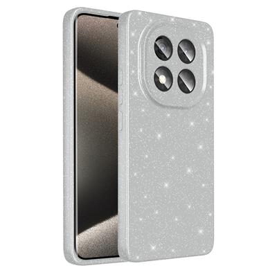 Xiaomi Redmi Note 14 Pro Plus Uyumlu Kılıf Kamera Korumalı Simli Lüks Zore Koton Kapak