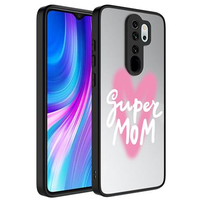 Xiaomi Redmi Note 8 Pro Uyumlu Kılıf Aynalı Desenli Kamera Korumalı Parlak Zore Mirror Kapak