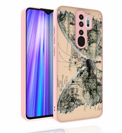 Xiaomi Redmi Note 8 Pro Uyumlu Kılıf Desenli Kamera Korumalı Parlak Zore Nora Kapak