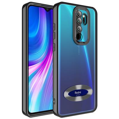Xiaomi Redmi Note 8 Pro Uyumlu Kılıf Kamera Korumalı Logo Gösteren Zore Omega Kapak