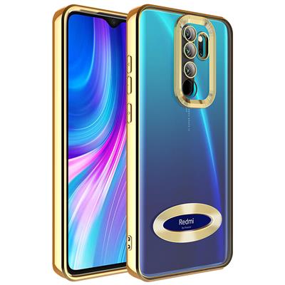 Xiaomi Redmi Note 8 Pro Uyumlu Kılıf Kamera Korumalı Logo Gösteren Zore Omega Kapak