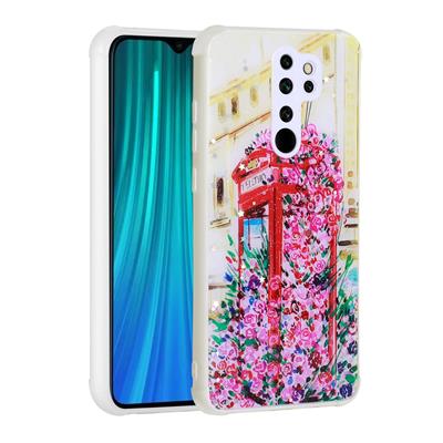 Xiaomi Redmi Note 8 Pro Uyumlu Kılıf Simli Desenli Kamera Korumalı Parlak Zore Popy Kapak