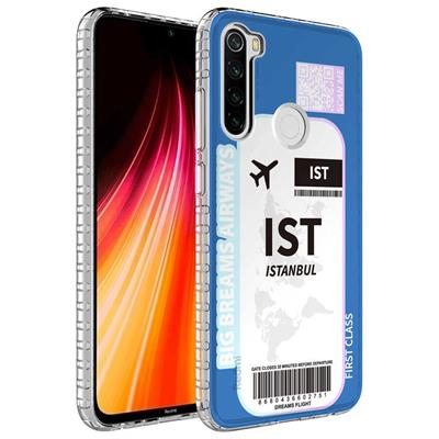 Xiaomi Redmi Note 8 Uyumlu Kılıf Airbag Kenarlı Renkli Desenli Silikon Zore Elegans Kapak