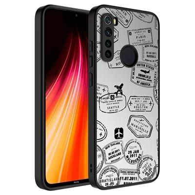 Xiaomi Redmi Note 8 Uyumlu Kılıf Aynalı Desenli Kamera Korumalı Parlak Zore Mirror Kapak