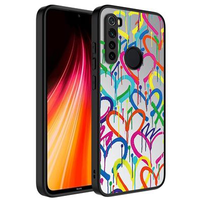 Xiaomi Redmi Note 8 Uyumlu Kılıf Aynalı Desenli Kamera Korumalı Parlak Zore Mirror Kapak