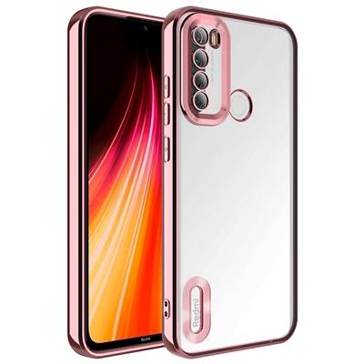 Xiaomi Redmi Note 8 Uyumlu Kılıf Kamera Korumalı Logo Gösteren Zore Omega Kapak