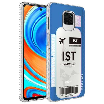 Xiaomi Redmi Note 9 Pro Uyumlu Kılıf Airbag Kenarlı Renkli Desenli Silikon Zore Elegans Kapak