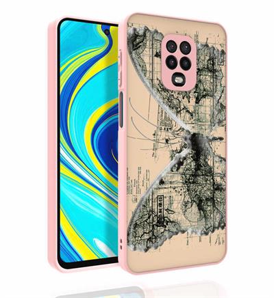 Xiaomi Redmi Note 9 Pro Uyumlu Kılıf Desenli Kamera Korumalı Parlak Zore Nora Kapak