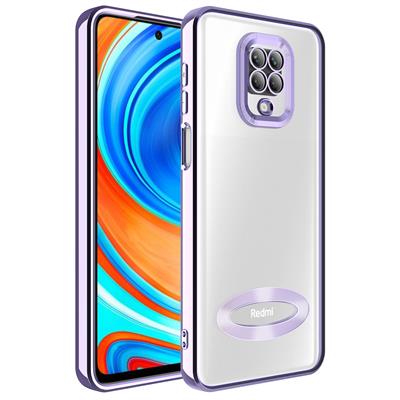 Xiaomi Redmi Note 9 Pro Uyumlu Kılıf Kamera Korumalı Logo Gösteren Zore Omega Kapak
