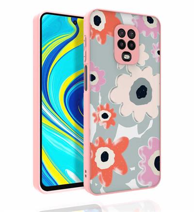 Xiaomi Redmi Note 9S Uyumlu Kılıf Desenli Kamera Korumalı Parlak Zore Nora Kapak