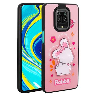 Xiaomi Redmi Note 9S Uyumlu Kılıf Parlayan Kabartmalı İkonik Figürlü Zore Amas Silikon Kapak