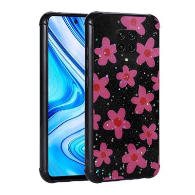 Xiaomi Redmi Note 9S Uyumlu Kılıf Simli Desenli Kamera Korumalı Parlak Zore Popy Kapak