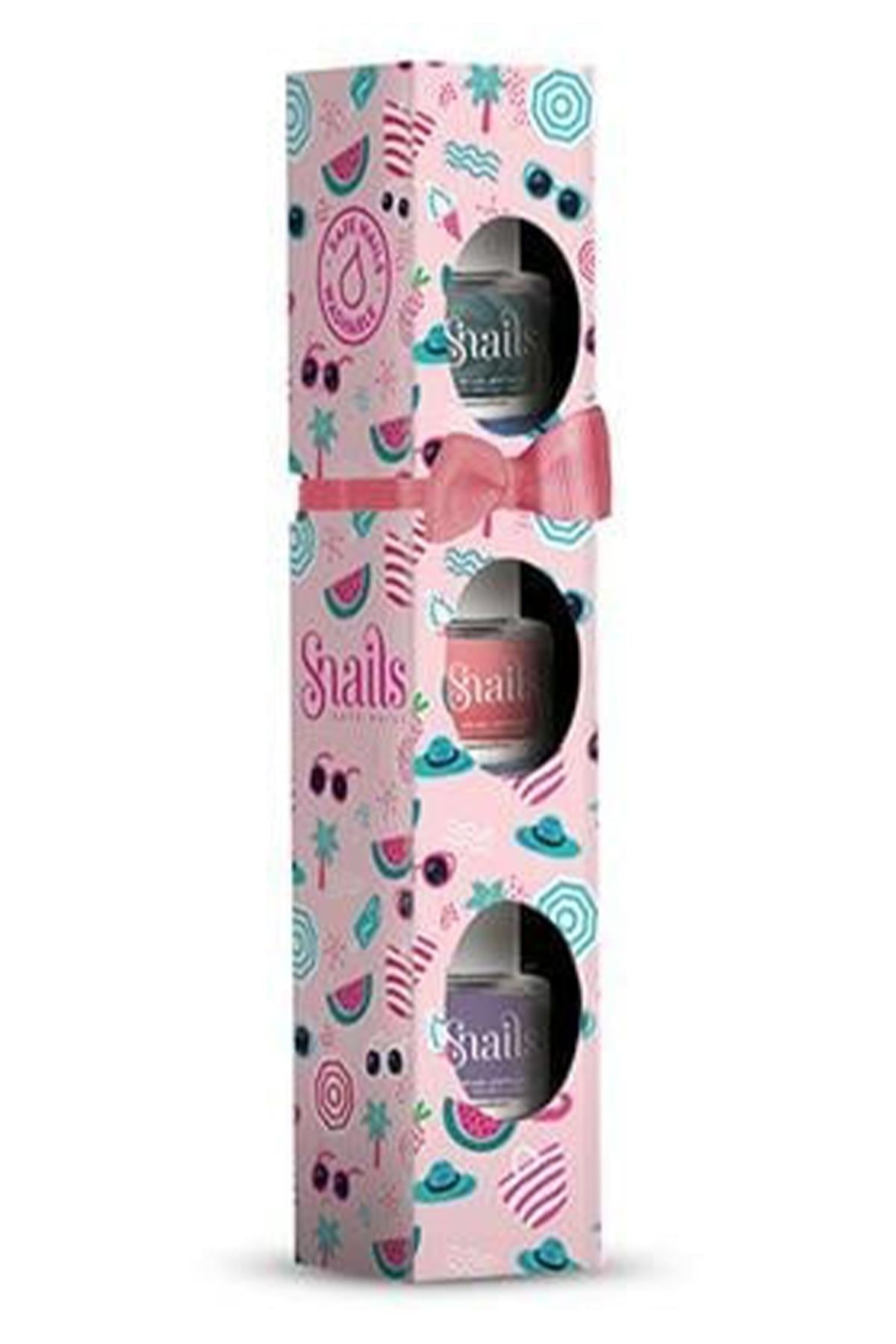 3'lü Su Bazlı Oje  VERRY BERRY LICIOUS (Aurora-Pinky Pink-Loving) Çok Renkli