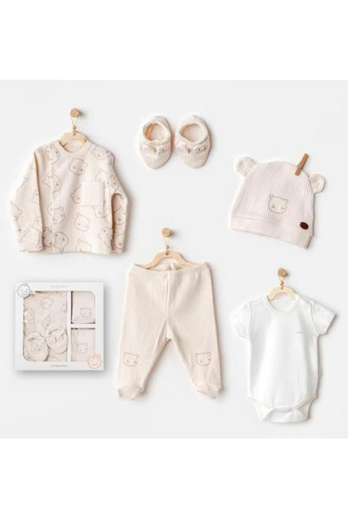 Andywawa /BEBEK HASTANE ÇIKIŞI 5 PCS NEWBORN SET BEAR TIME Lbej