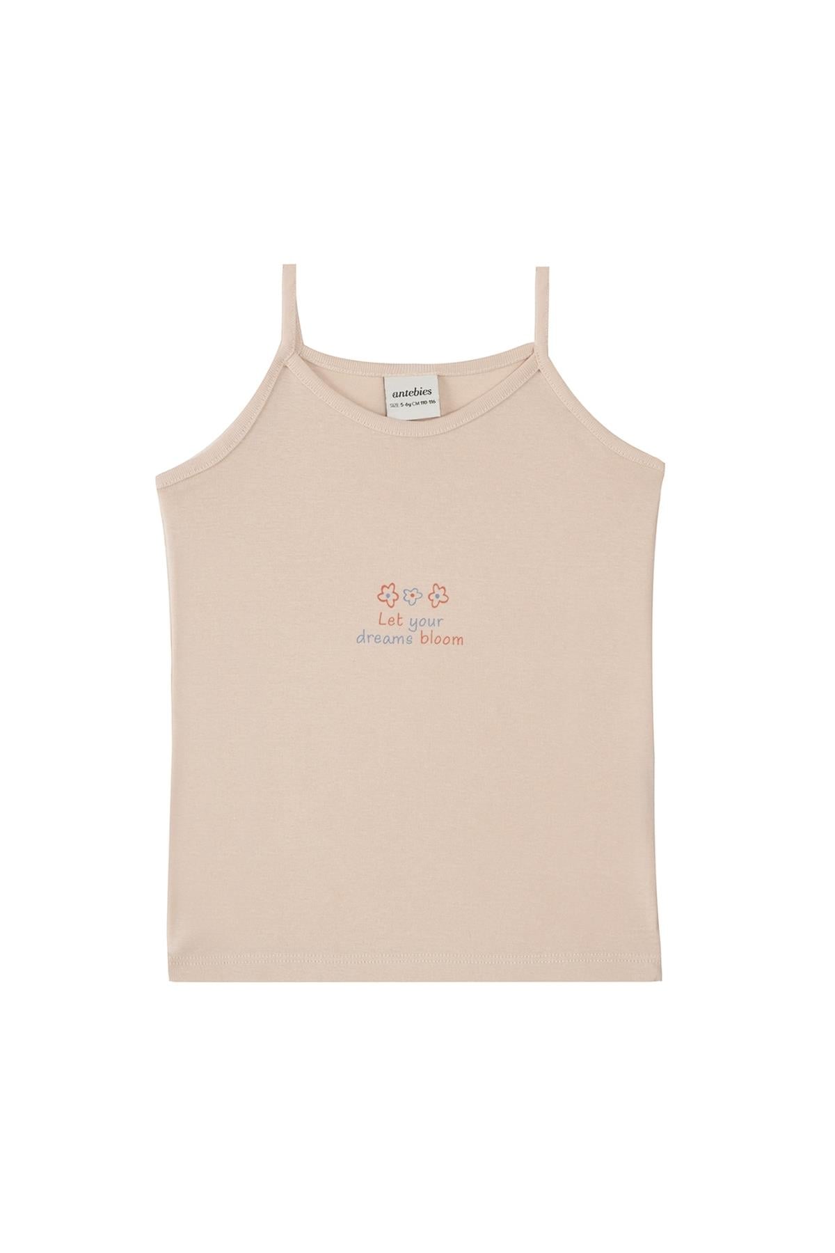 Antebies / Çiçek Buketi Atlet Üçlü Set Pembe