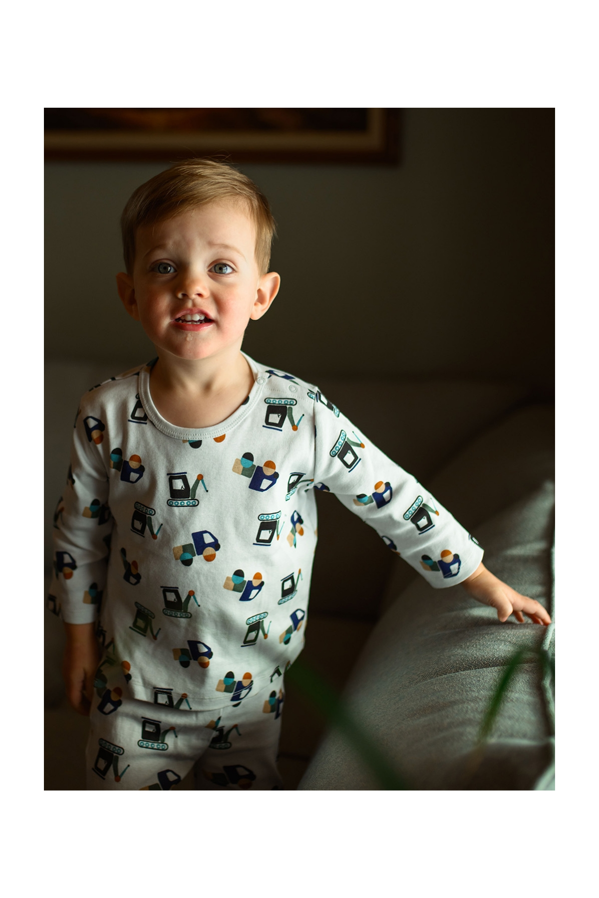 Antebies / İnşaat Ekibi Uzun Kollu Pijama Takımı Lacivert