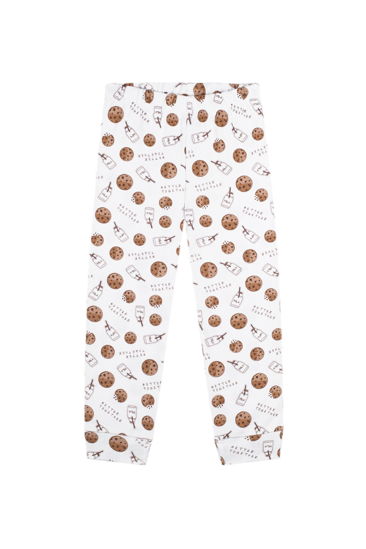 Antebies / Kurabiye Canavarı Uzun Kollu Pijama Takımı Kahve