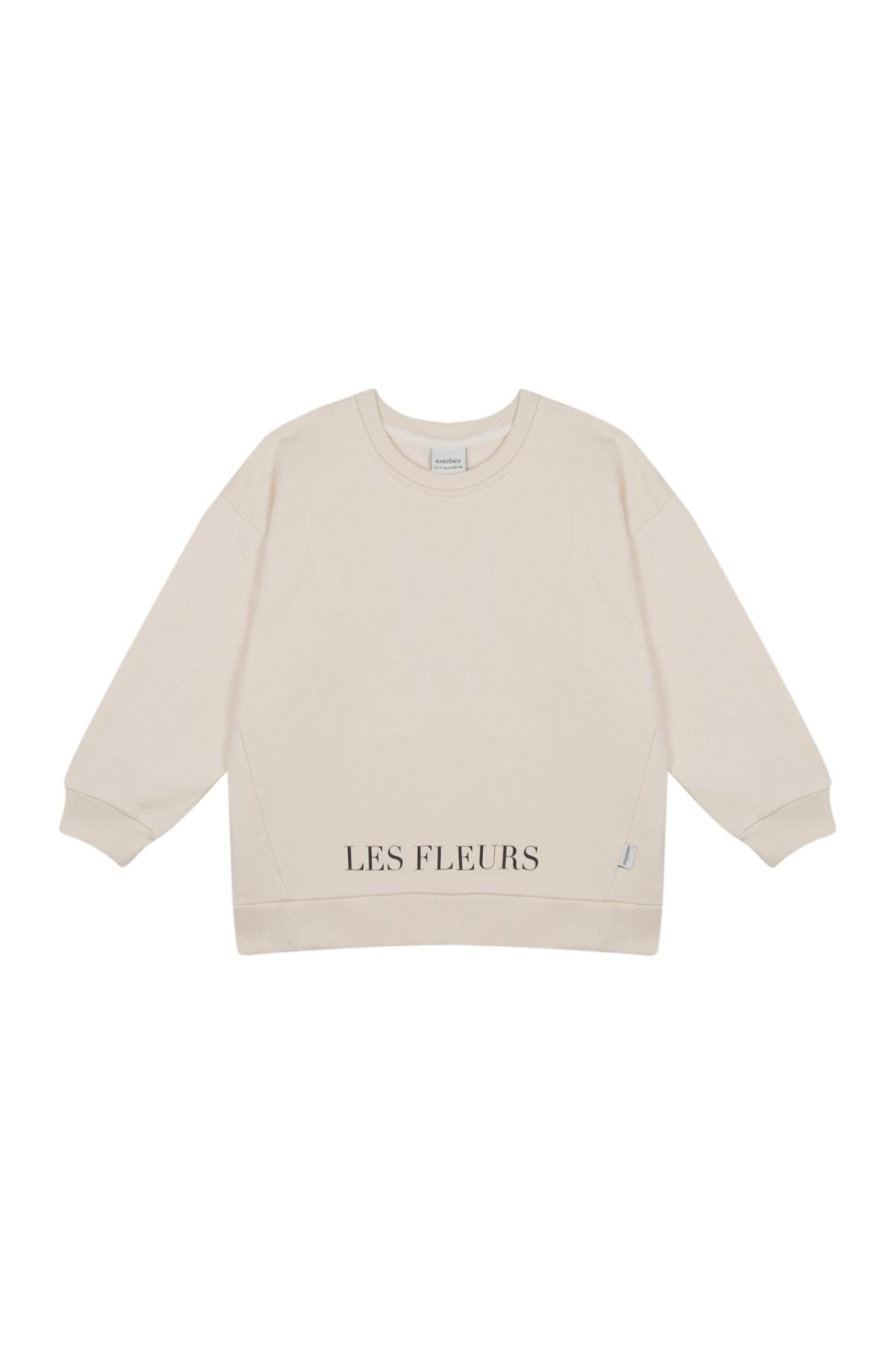 Antebies / ‘’Les Fleurs’’ Sweatshirt Krem