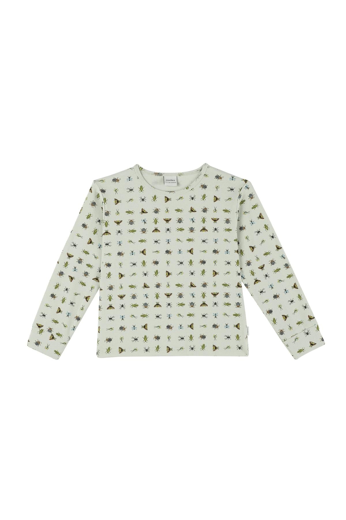 Antebies / Minik Dostlar Uzun Kollu Pijama Takımı Yeşil