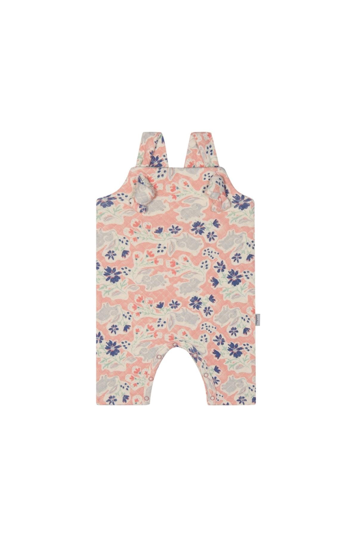Antebies / Neşeli Fil Kapitone Salopet Pembe