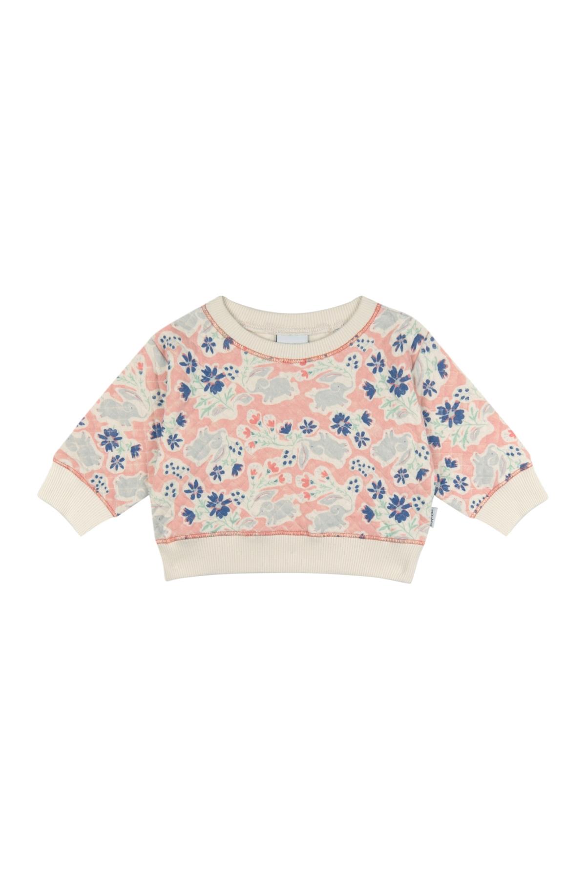 Antebies / Neşeli Fil Sweatshirt ve Tayt Set Pembe