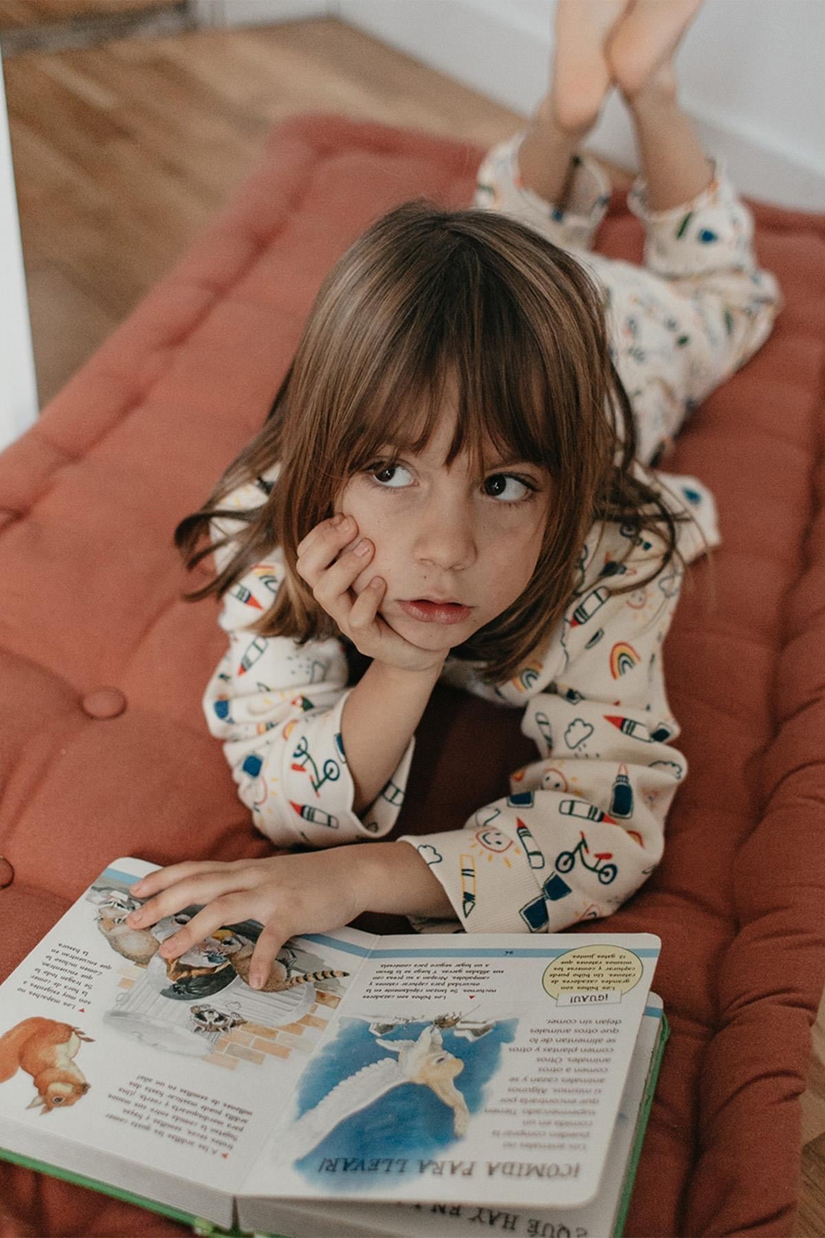 Antebies / Okula Dönüş Uzun Kollu Pijama Takımı Sarı