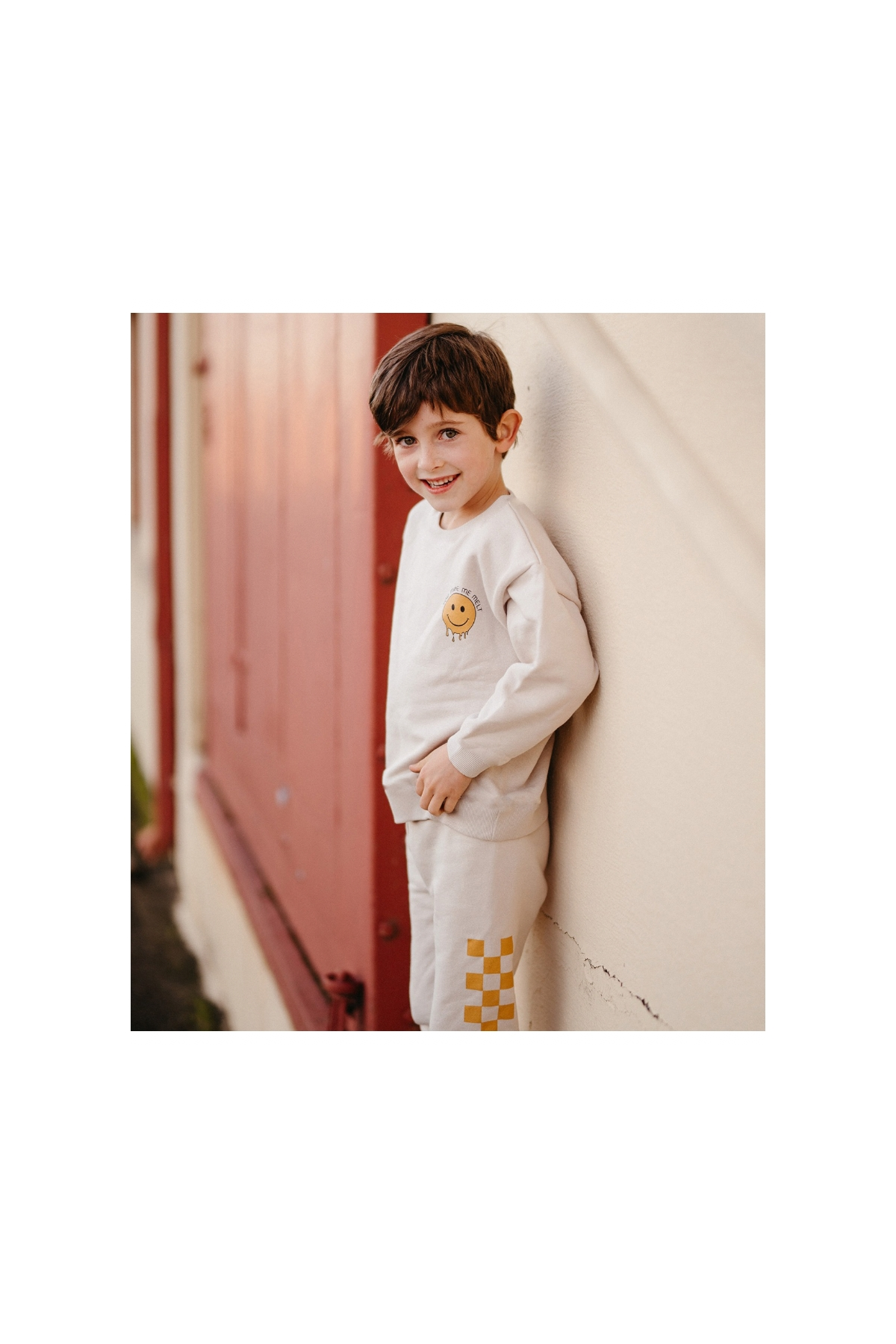 Antebies / Smiley Sweatshirt Krem