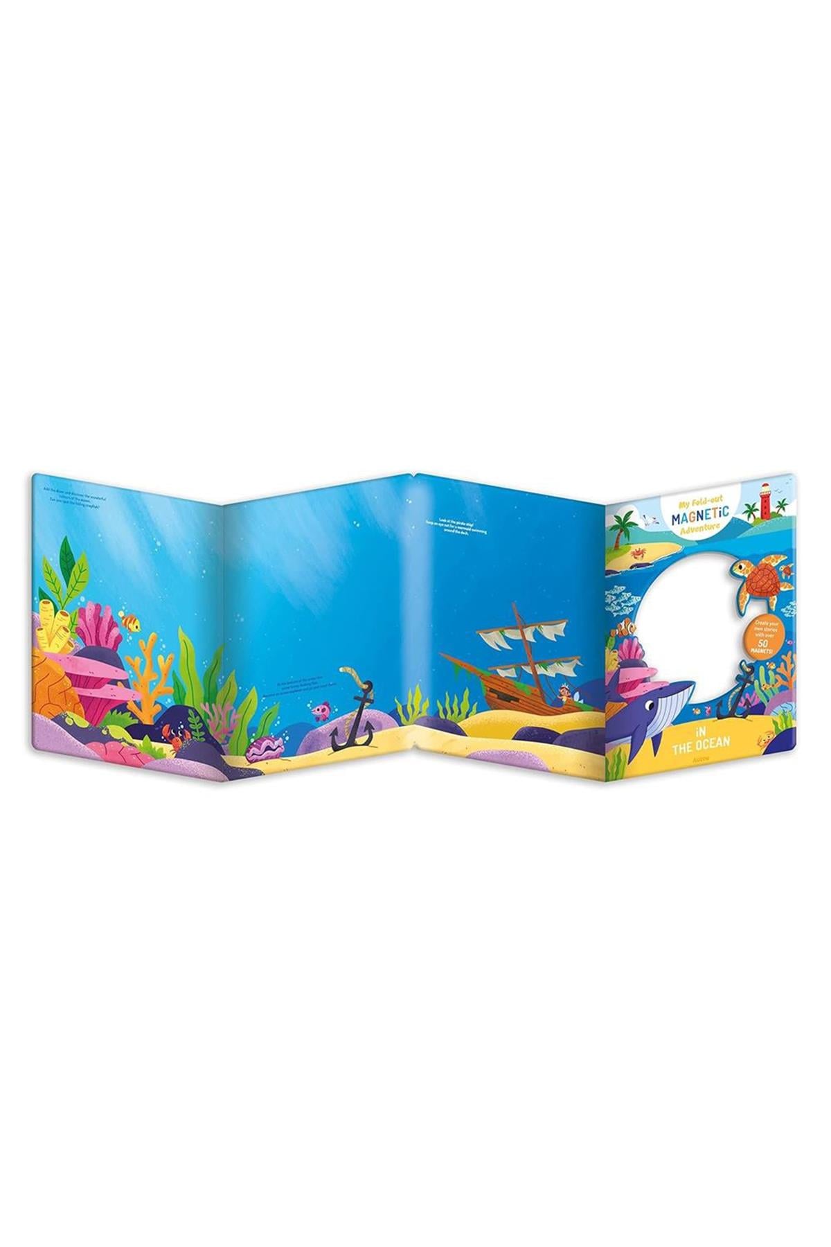 Auzou / My Fold-Out Magnetic Adventure - In The Ocean Çok Renkli