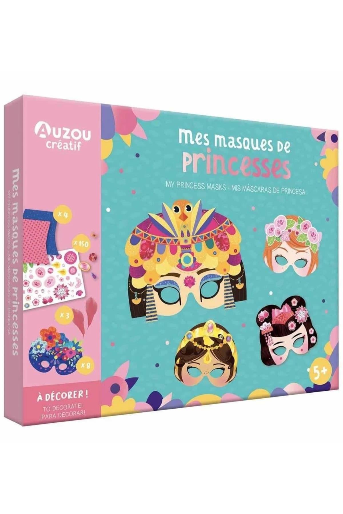 Auzou Toys / Aksesuar Setim - Prenses Maskesi Tasarlayın Çok Renkli