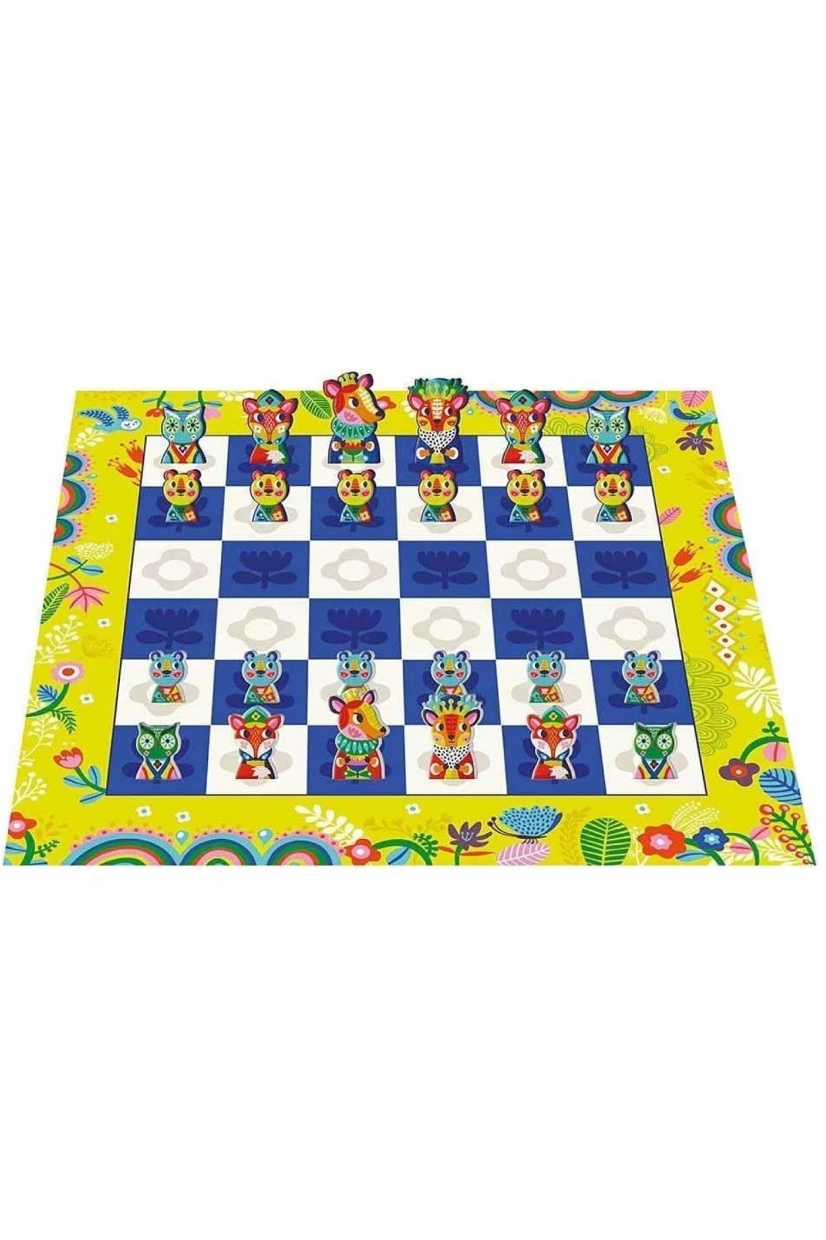 Auzou Toys / Klasik Oyunlar - Satranç Çok Renkli