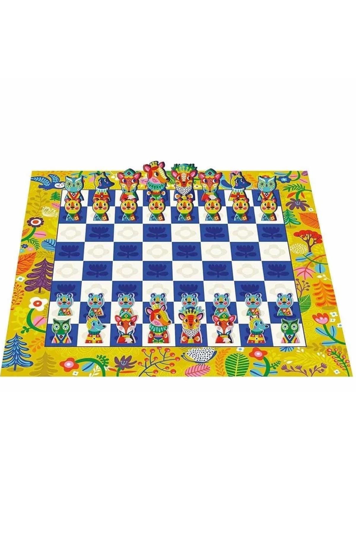 Auzou Toys / Klasik Oyunlar - Satranç Çok Renkli