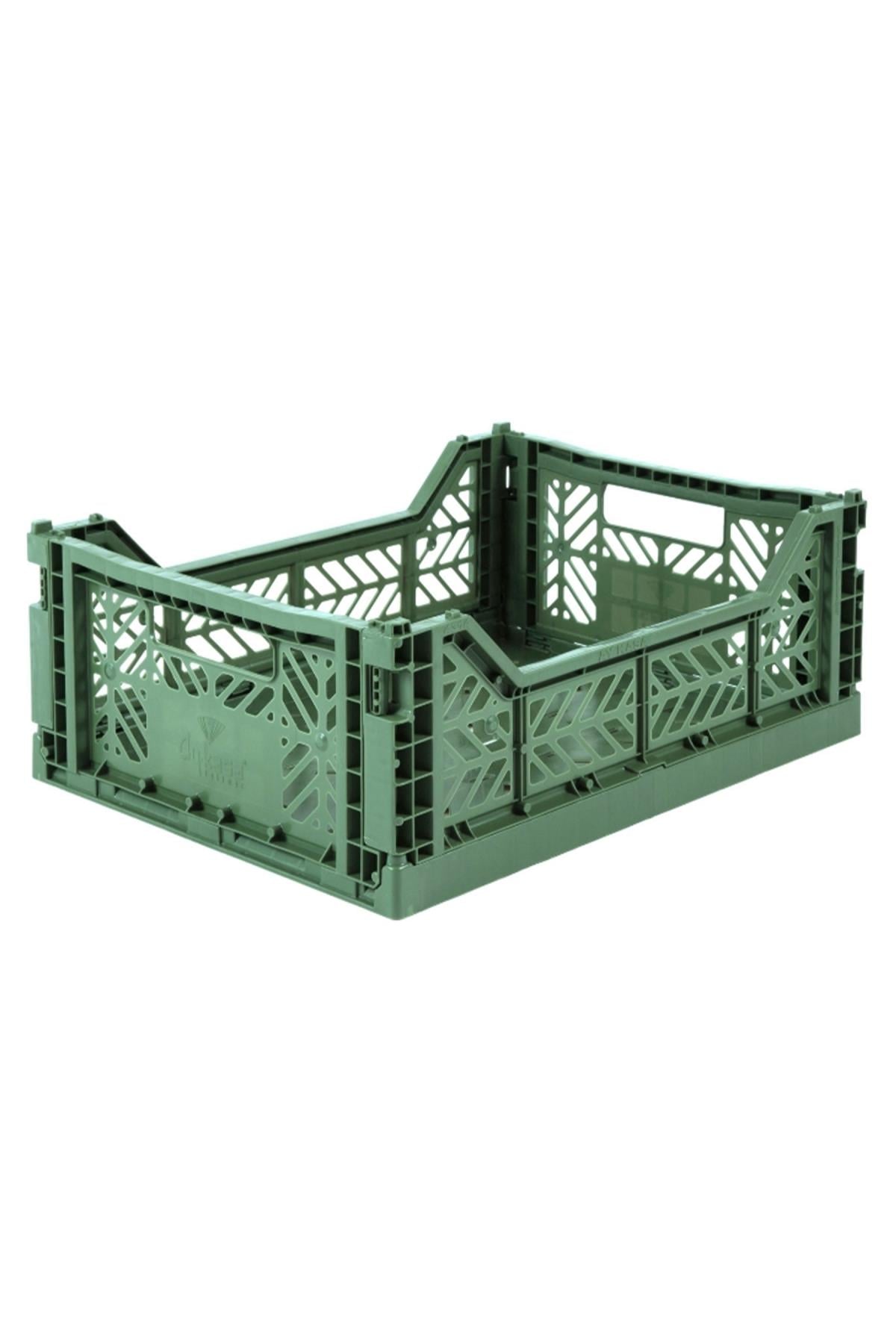 Aykasa / MIDIBOX  40X30X15 SAKLAMA DÜZENLEME GREEN