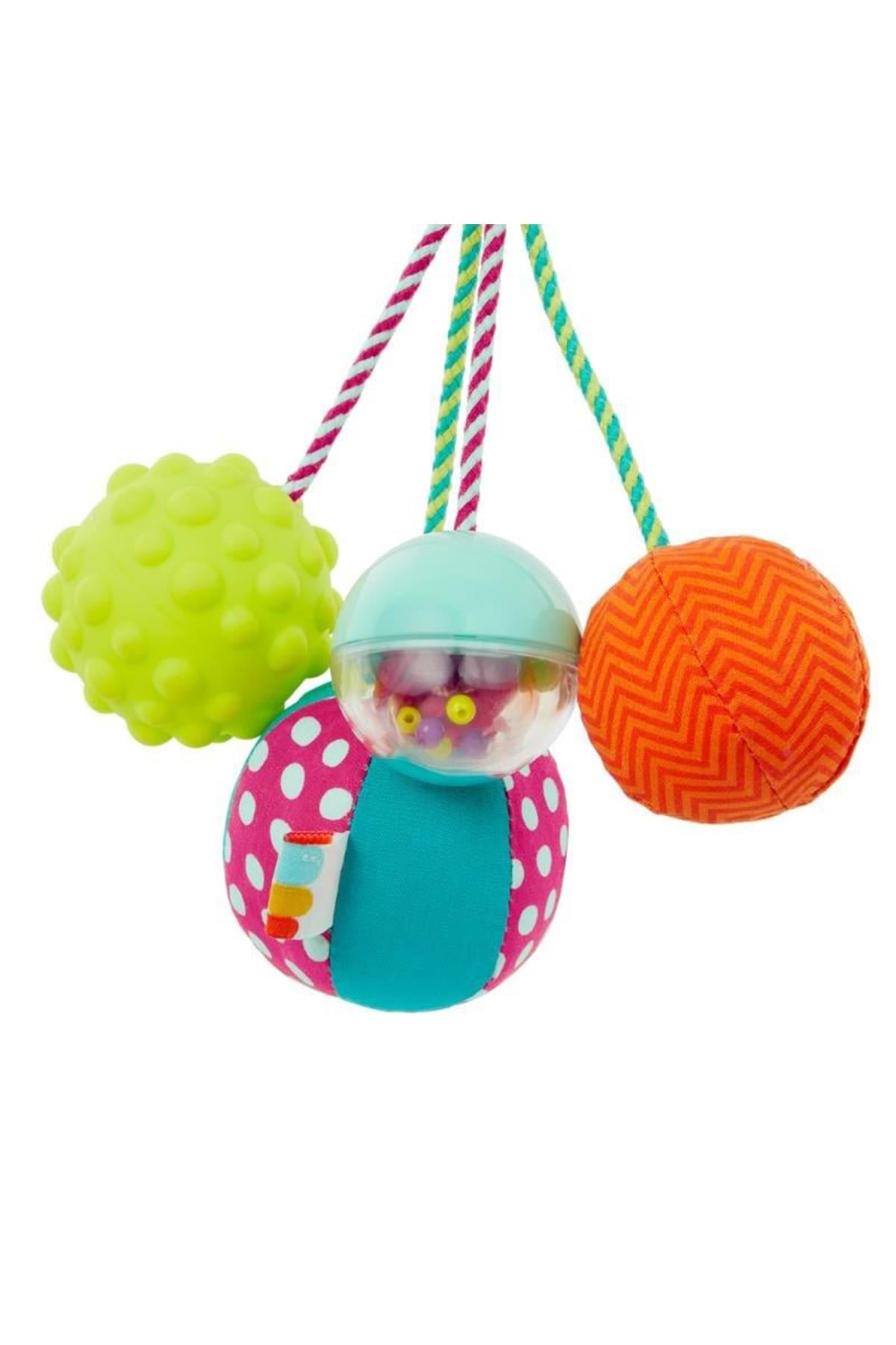 B.Toys Çıngıraklı Toplar - Sarı Çok Renkli