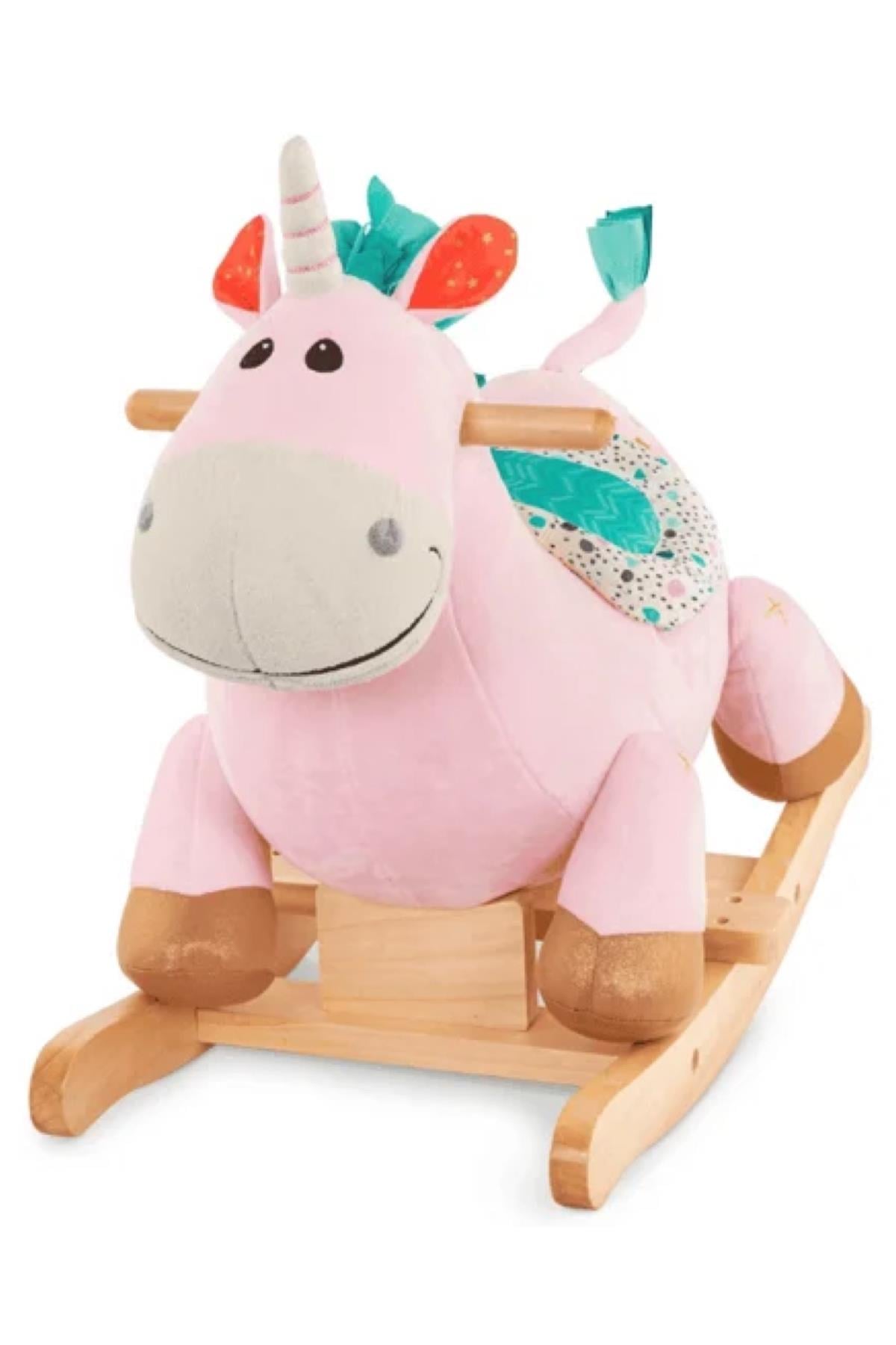 B.Toys Sallanan Unicorn - Pembe Çok Renkli