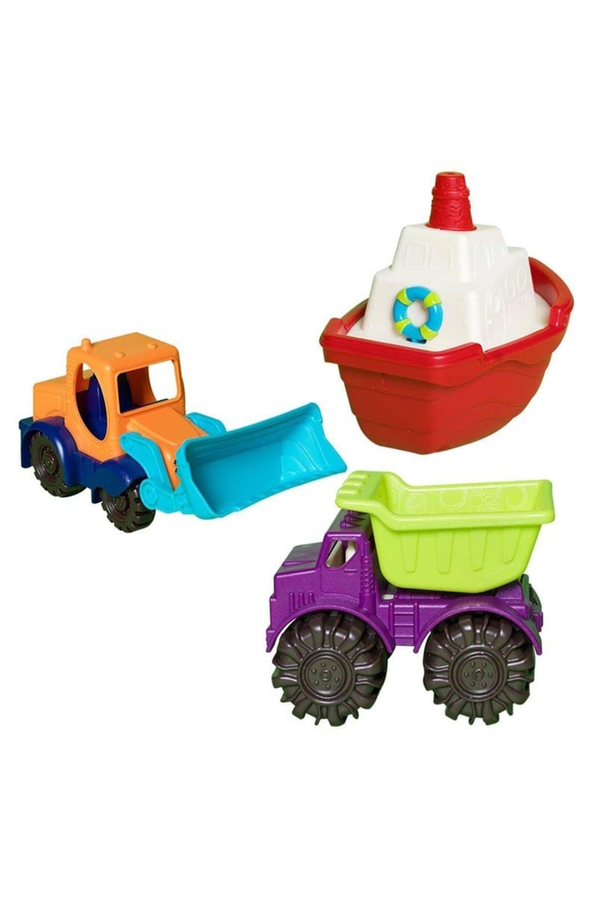 B.Toys Üçlü Araç Seti Çok Renkli