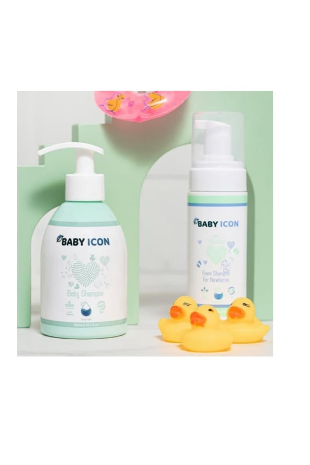 Baby İcon Saç ve Vücut Bebek Şampuanı Beyaz