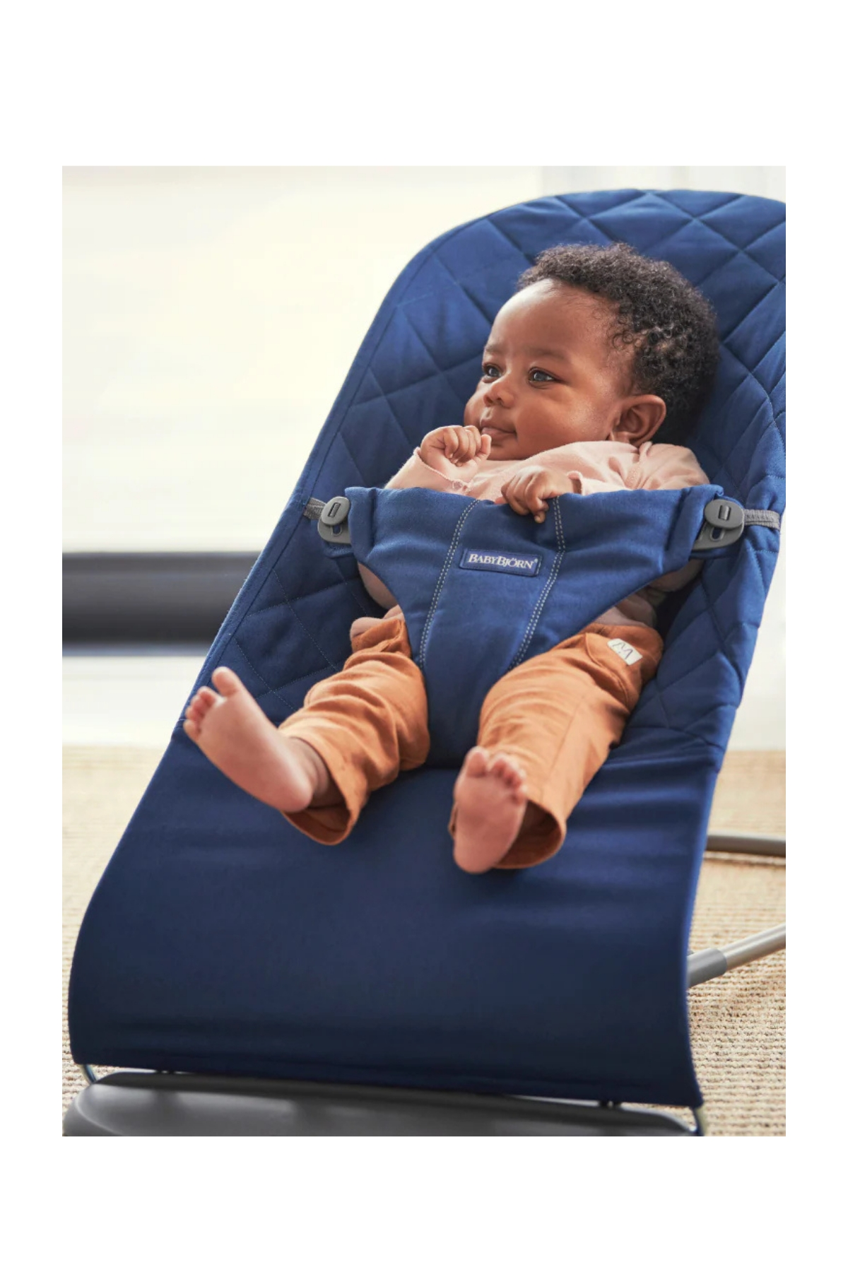 BABYBJÖRN BLISS ANA KUC. COTT. WOVEN MIDNIGHT BLUE Blue