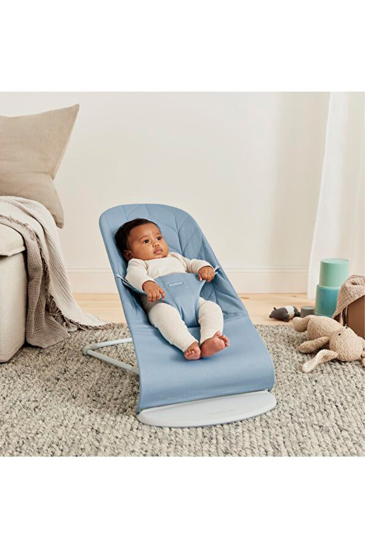 BABYBJÖRN BLISS ANA KUC. COTT. WOVEN PETAL BLUE Mavi