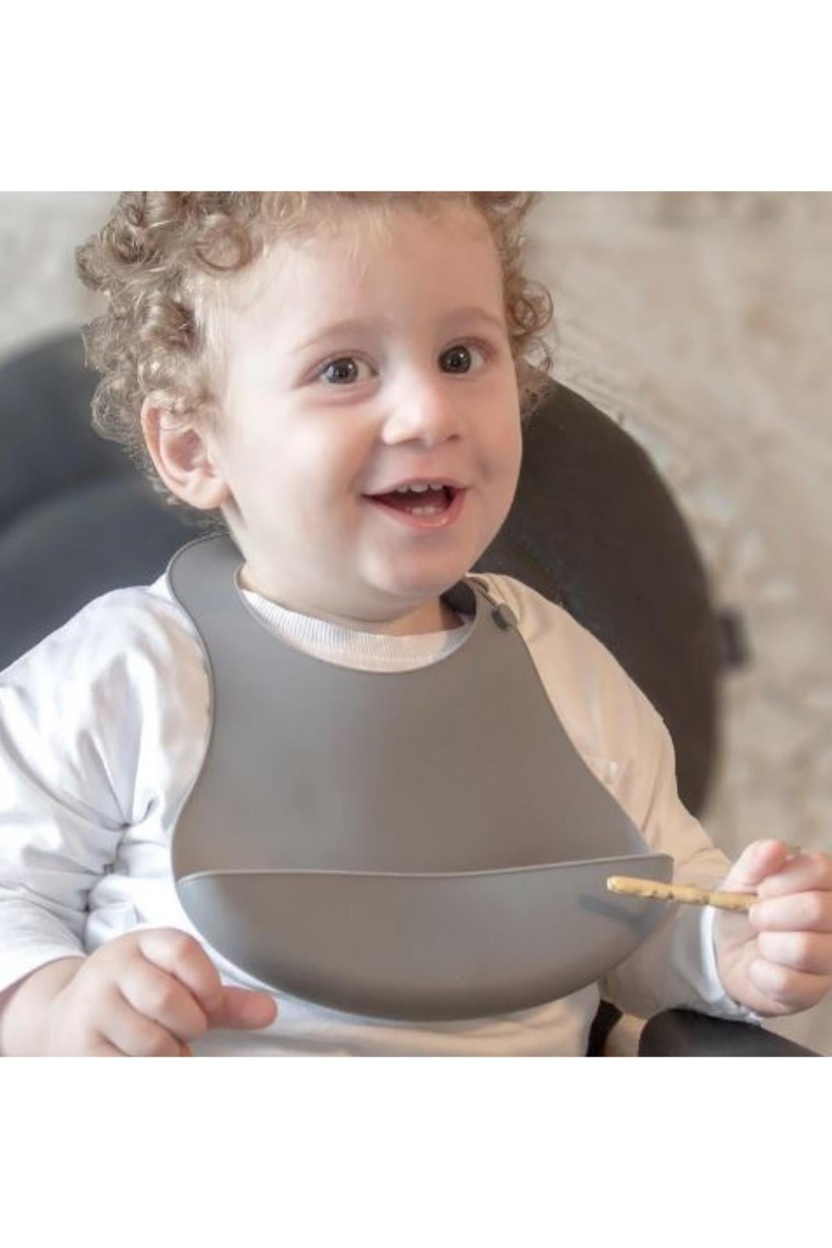 BABYJEM SİLİKON BESLENME SETİ Gri