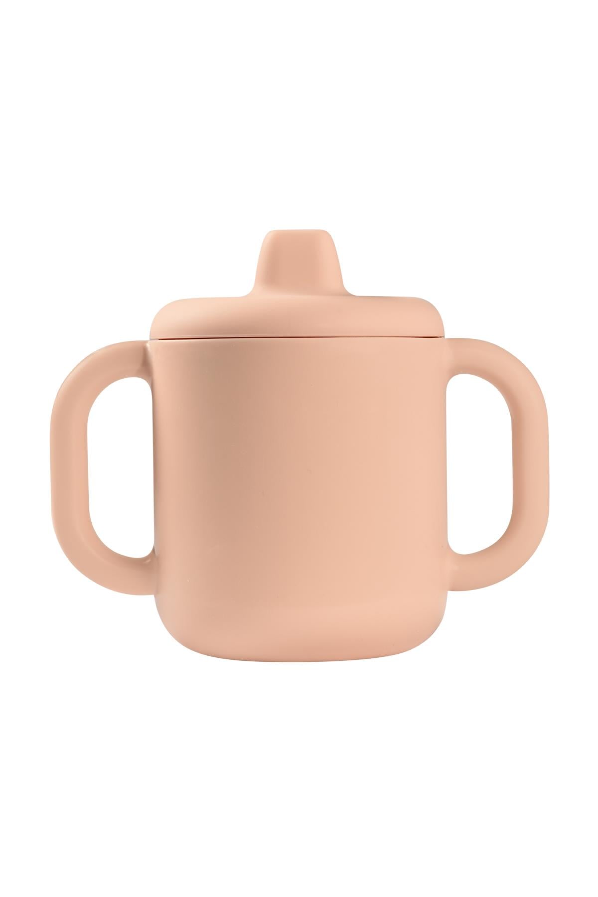 Beaba / 2 Kulplu Silikon Öğrenme Suluğu Pembe