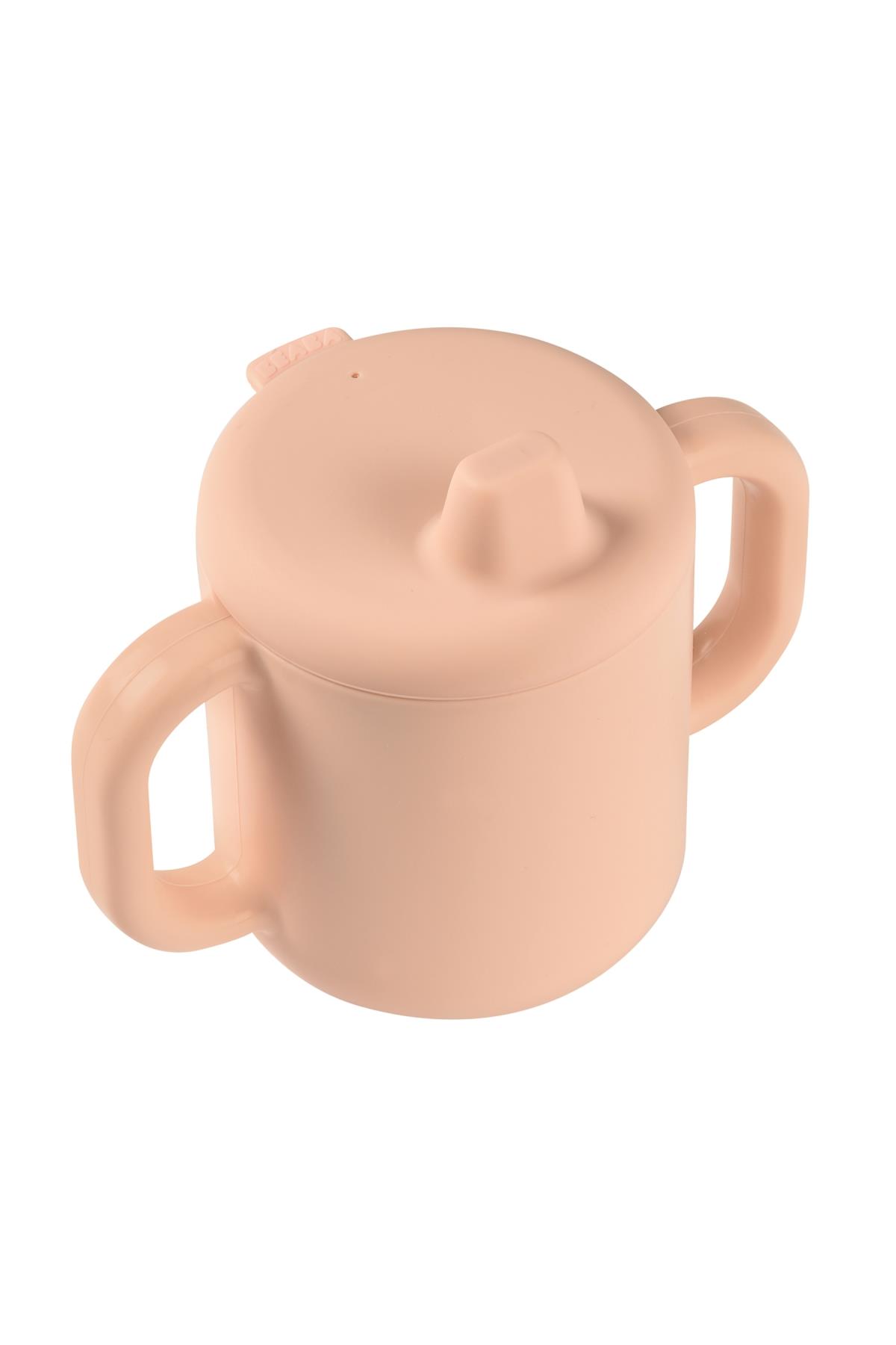 Beaba / 2 Kulplu Silikon Öğrenme Suluğu Pembe