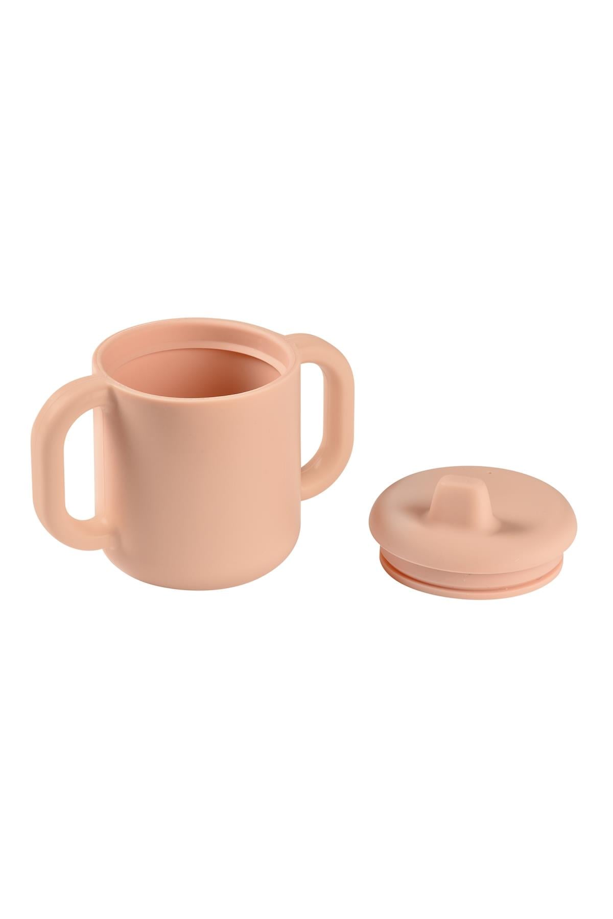 Beaba / 2 Kulplu Silikon Öğrenme Suluğu Pembe