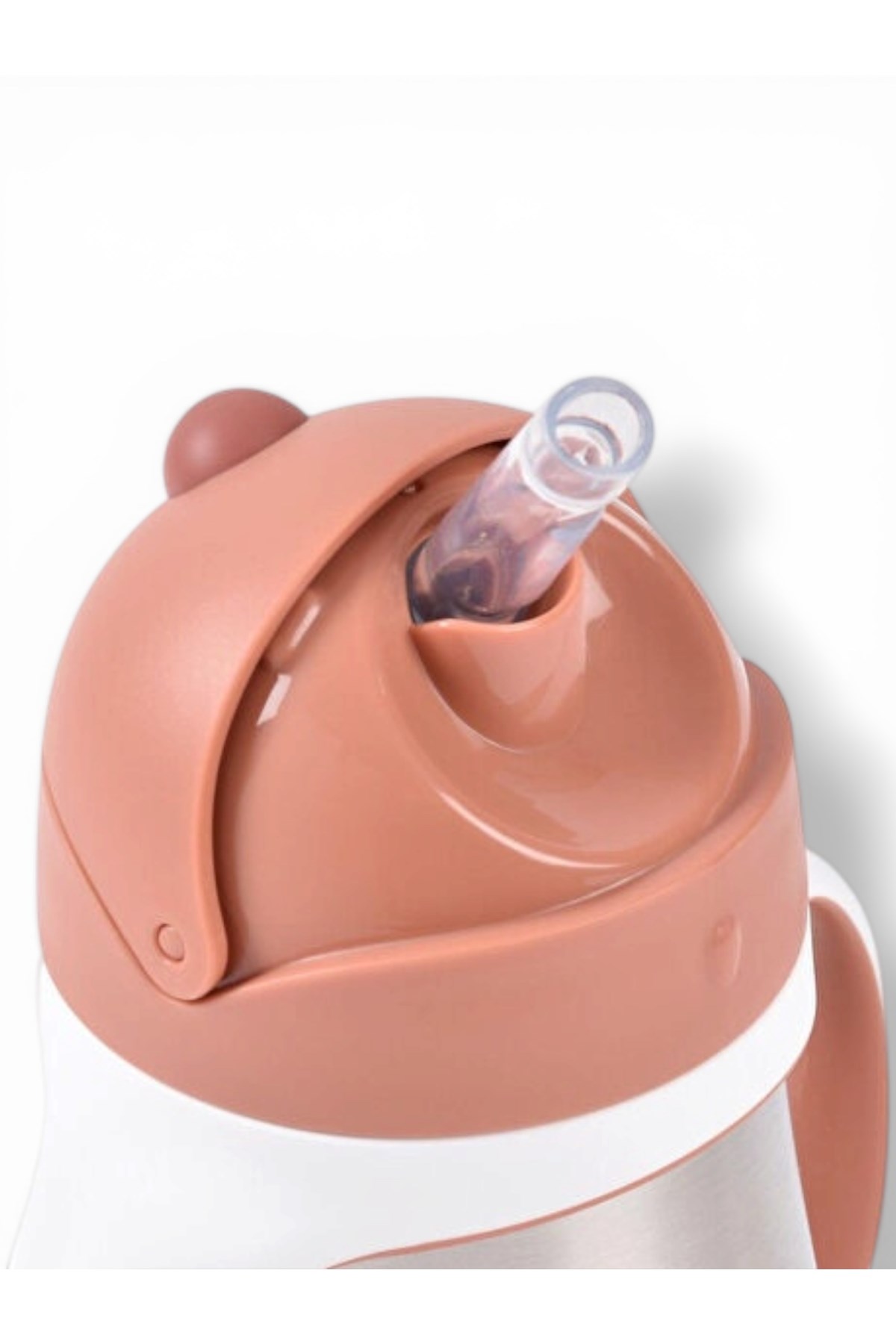 Beaba / 250 ml Çelik Pipetli Suluk Terracotta